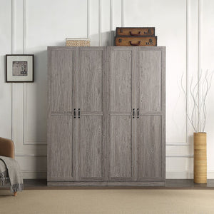 Manhattan Comfort Hopkins Modern Wardrobe Grey 2-2GLF-GY