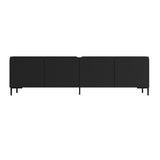 Bogardus 2-Piece TV Stand Living Room Set in Black 2-3182AMC153 Manhattan Comfort