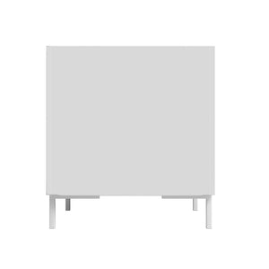 Bogardus 2-Piece TV Stand Living Room Set in White 2-3192AMC86 Manhattan Comfort