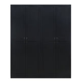 Manhattan Comfort Hopkins Modern Storage Closet - Set of 2 Black 2-3GLF-BK