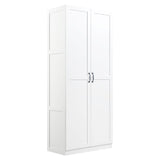 Manhattan Comfort Hopkins Modern Storage Closet - Set of 2 White 2-3GLF-WH