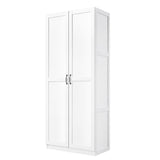 Manhattan Comfort Hopkins Modern Storage Closet - Set of 2 White 2-3GLF-WH