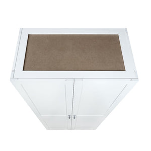 Manhattan Comfort Hopkins Modern Storage Closet - Set of 2 White 2-3GLF-WH