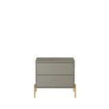 Manhattan Comfort Jasper Modern Nightstands - Set of 2 Grey 2-51352