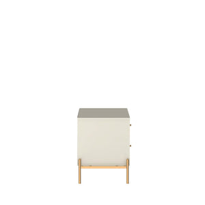 Manhattan Comfort Jasper Modern Nightstands - Set of 2 Off White 2-51353