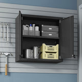Manhattan Comfort Fortress Modern Garage Cabinet Charcoal Grey 2-5GMC-CH