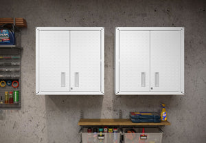 Manhattan Comfort Fortress Modern Garage Cabinet White 2-5GMC-WH