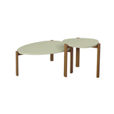 Gales End Table and Coffee Table in Pistachio Green 2-82735-GR Manhattan Comfort