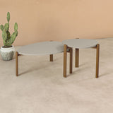 Gales End Table and Coffee Table in Greige 2-82735-OW Manhattan Comfort