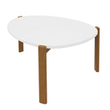 Gales End Table and Coffee Table in White 2-82735-WH Manhattan Comfort