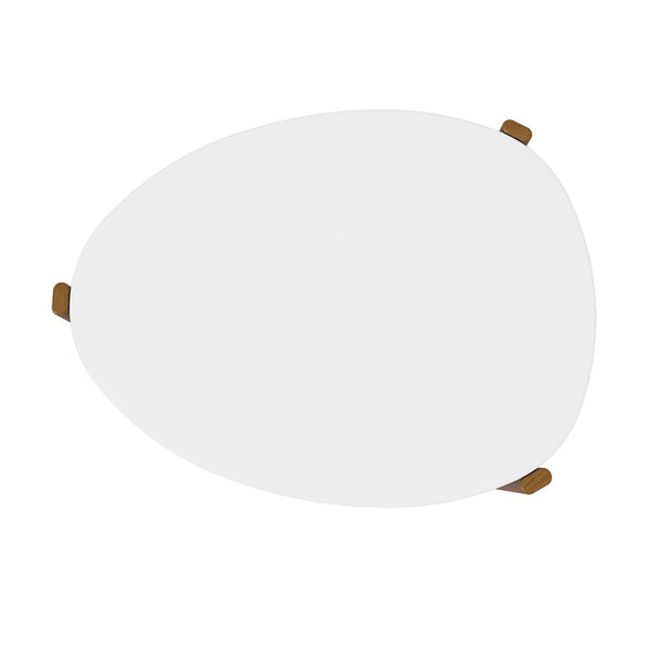 Gales End Table and Coffee Table in White 2-82735-WH Manhattan Comfort