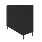 Bogardus Accent Cabinet in Black - Set of 2 2-AC-318AMC153 Manhattan Comfort