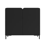 Bogardus Accent Cabinet in Black - Set of 2 2-AC-318AMC153 Manhattan Comfort