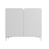 Bogardus Accent Cabinet in White - Set of 2 2-AC-318AMC86 Manhattan Comfort