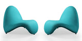 Manhattan Comfort MoMa Modern Accent Chair (Set of 2) Teal 2-AC009-TL