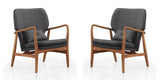 Bradley Mid-Century Modern Accent Chair (Set of 2)