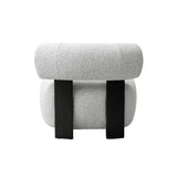 Bartow Accent Chair in Ivory and Black - Set of 2 2-AC017-IB Manhattan Comfort