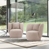 Manhattan Comfort Siri Modern Accent Chair - Set of 2 Wheat 2-AC057-WT
