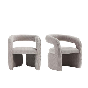 Corvette Dining Chairs in Dove - Set of 2 2-AC068-DO Manhattan Comfort