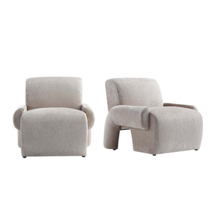 Verandah Accent Chairs in Beige - Set of 2 2-AC069-BE Manhattan Comfort