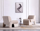 Verandah Accent Chairs in Beige - Set of 2 2-AC069-BE Manhattan Comfort