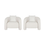 Sylvia Accent Chair in Angora - Set of 2 2-AC070-AN Manhattan Comfort