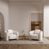 Sylvia Accent Chair in Angora - Set of 2 2-AC070-AN Manhattan Comfort