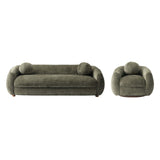 Tribeca Sofa and Accent Chair in Olive Green - Set of 2 2-ACSF16-OG Manhattan Comfort