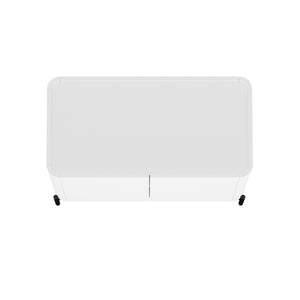 Manhattan Comfort 2-piece Abbey Accent Cabinet & Bookcase Set - Elegant Storage With Adjustable Shelves For Any Space White Mdp 2-afbc042-wh