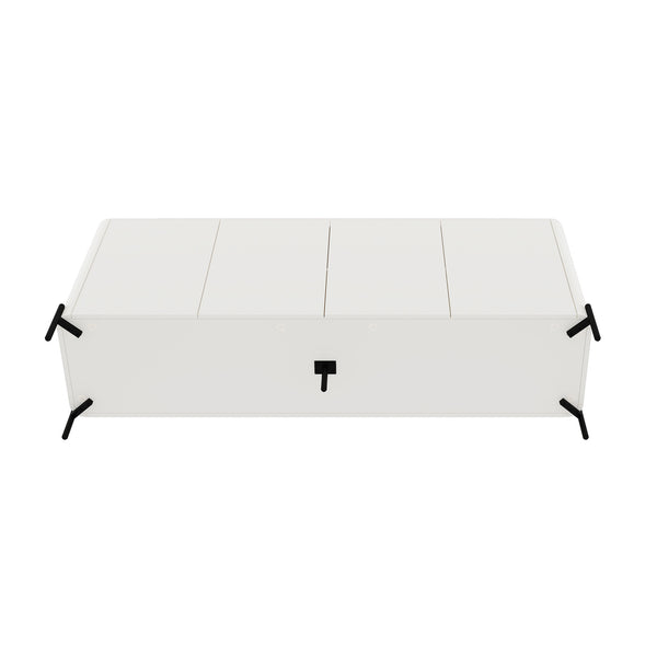 Manhattan Comfort 2-piece Abbey Accent Cabinet And Sideboard - Elegant Design With 6 Adjustable Shelves For Stylish Storage Maple And Off White Mdp 2-afsb046-ow