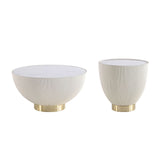 Anderson Coffee Table and End Table 2.0 in Cream - Set of 2 2-AT01-CR Manhattan Comfort