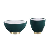 Anderson Coffee Table and End Table 2.0 in Green - Set of 2 2-AT01-GR Manhattan Comfort