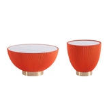 Anderson Coffee Table and End Table 2.0 in Orange - Set of 2 2-AT01-OR Manhattan Comfort