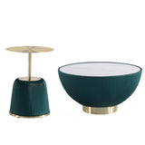 Anderson Coffee Table and End Table 1.0 in Green - Set of 2 2-AT02-GR Manhattan Comfort