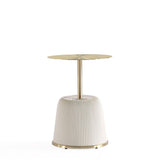 Anderson End Table 1.0 and End Table 2.0 in Cream - Set of 2 2-AT03-CR Manhattan Comfort