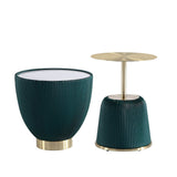 Anderson End Table 1.0 and End Table 2.0 in Green - Set of 2 2-AT03-GR Manhattan Comfort