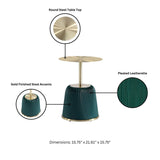 Anderson End Table 1.0 and End Table 2.0 in Green - Set of 2 2-AT03-GR Manhattan Comfort