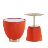 Anderson End Table 1.0 and End Table 2.0 in Orange - Set of 2 2-AT03-OR Manhattan Comfort