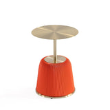 Anderson End Table 1.0 and End Table 2.0 in Orange - Set of 2 2-AT03-OR Manhattan Comfort