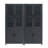 Jodie Bookcase in Charcoal Grey - Set of 2 2-BC001-GY Manhattan Comfort