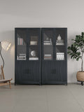 Jodie Bookcase in Charcoal Grey - Set of 2 2-BC001-GY Manhattan Comfort