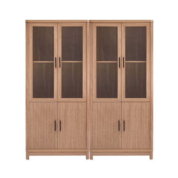 Jodie Bookcase in Maple - Set of 2 2-BC001-MP Manhattan Comfort