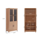 Jodie Bookcase in Maple - Set of 2 2-BC001-MP Manhattan Comfort