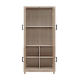 Jodie Bookcase in Whitewashed Oak - Set of 2 2-BC001-OK Manhattan Comfort