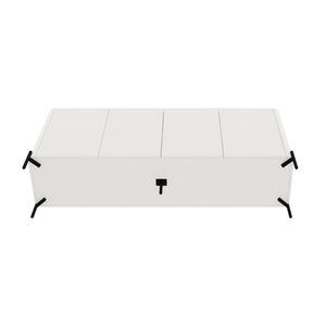 Manhattan Comfort 2-piece Abbey Bookcase And Sideboard Set - Elegant Storage Solution With Adjustable Shelves Maple And Off White Mdp 2-bcsb026-ow