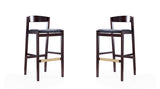 Klismos Mid-Century Modern Bar Stool (Set of 2)