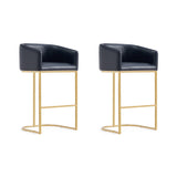 Louvre Barstool in Black - Set of 2 2-BS016-BK Manhattan Comfort