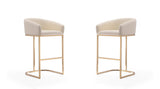 Louvre Mid-Century Modern Bar Stool (Set of 2)