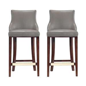 Shubert Barstool in Dark Taupe - Set of 2 2-BS019-DT Manhattan Comfort
