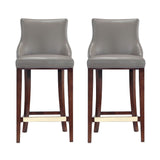 Shubert Barstool in Dark Taupe - Set of 2 2-BS019-DT Manhattan Comfort